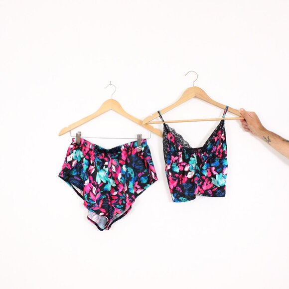 *La Senza Floral Silky Sleep Set - Picture 3 of 8